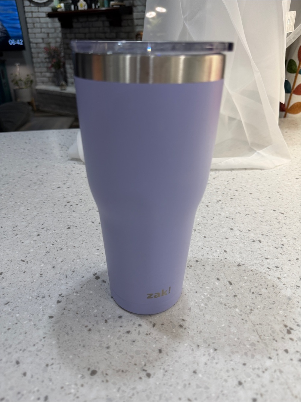 ZAK! Lavender Insulated Travel Tumbler 30 oz